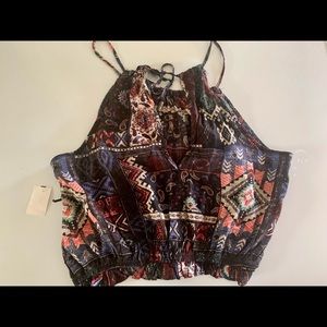 NWT Blouse With Straps.